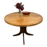 Mid-Century Retro Vintage Teak Extending Round Dining Table by Parker Knoll