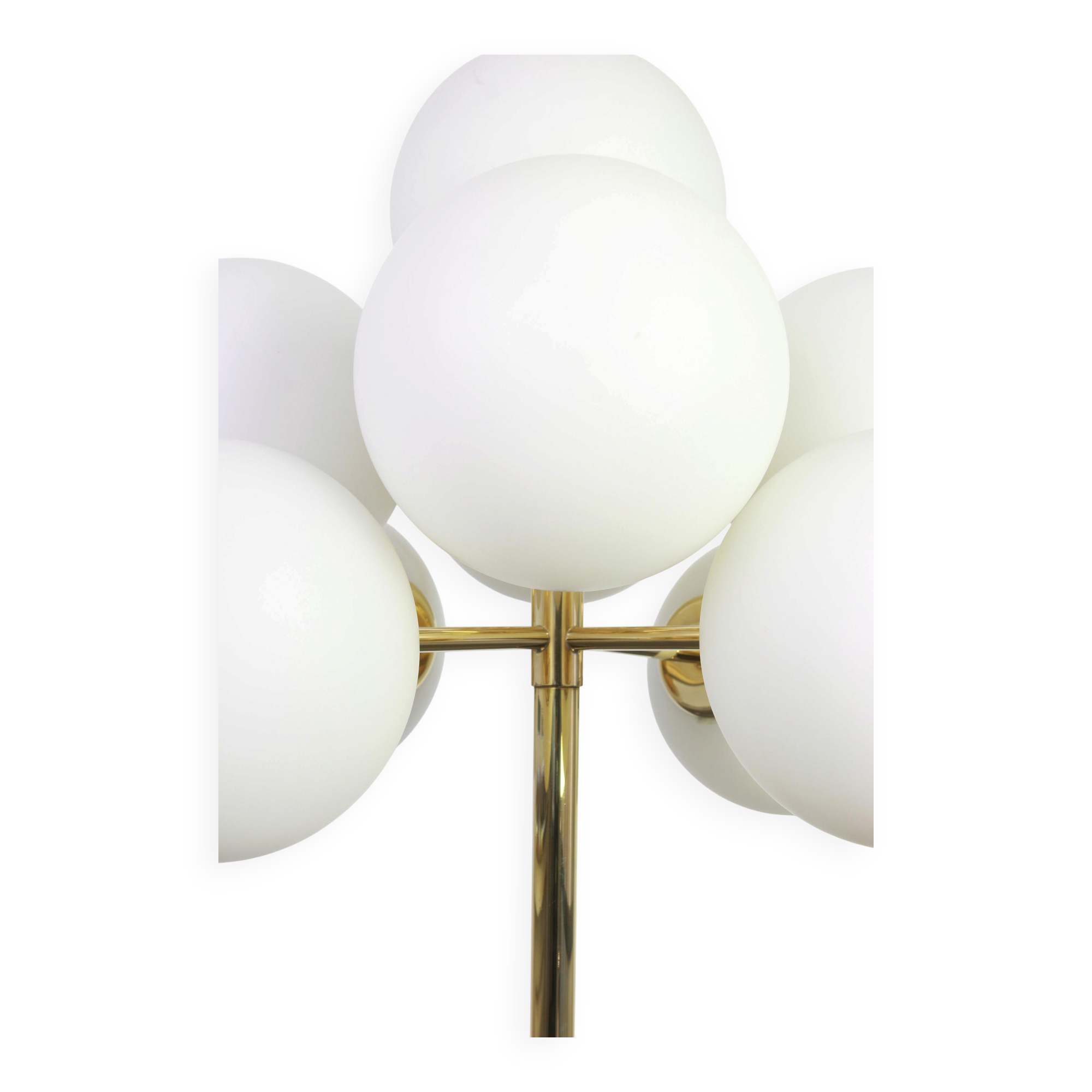 Atomic brass table lamp, Switzerland, 1960s