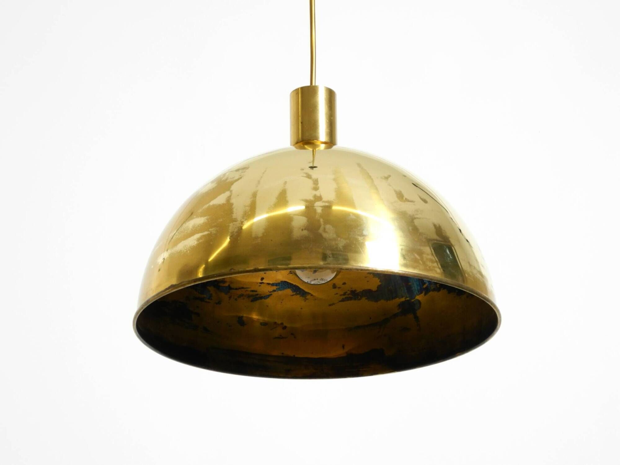 Original Florian Schulz brass pendant lamp | Model "Posa" | 1970s