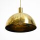 Original Florian Schulz brass pendant lamp | Model "Posa" | 1970s