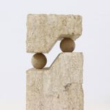 Postmodern Mactan stone pedestal, 1980s