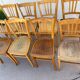 Set of 8 vintage bistro chairs