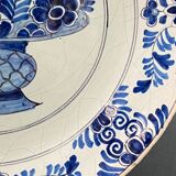 17th-18th century Delft earthenware plate signed AK Adriaen Kocx 1690-1701