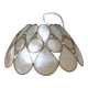 Beige mother-of-pearl "Petals" pendant