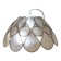 Beige mother-of-pearl "Petals" pendant