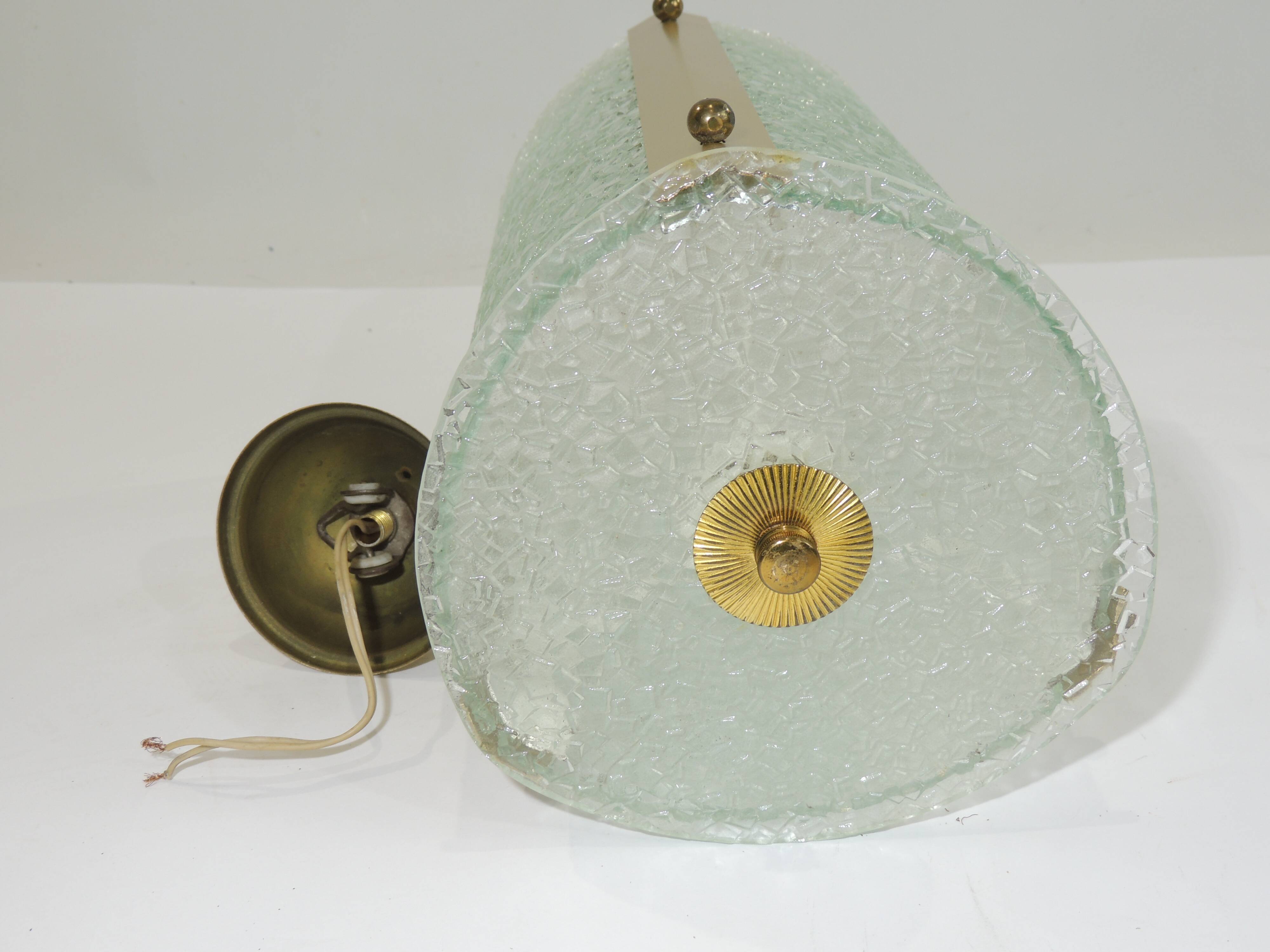 Suspension verre style lanterne vintage