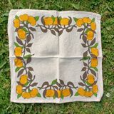 Serviettes de table citrons rétro