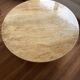 Travertine round table