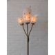 Lampadaire vintage avec trois teintes de verre