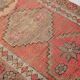 3x11 Pink Salmon Oriental Vintage Runner Rug, 99x341Cm