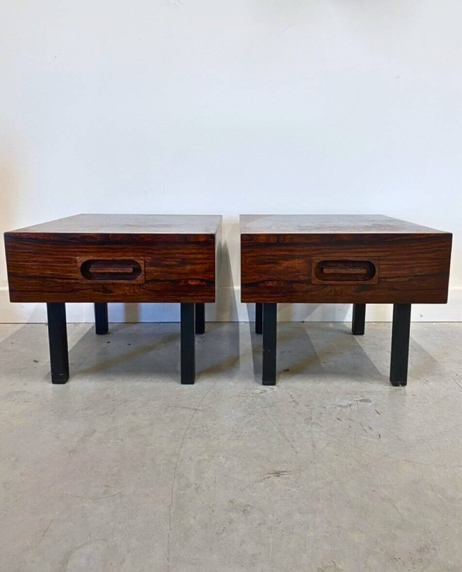 Pair of vintage Scandinavian bedside tables