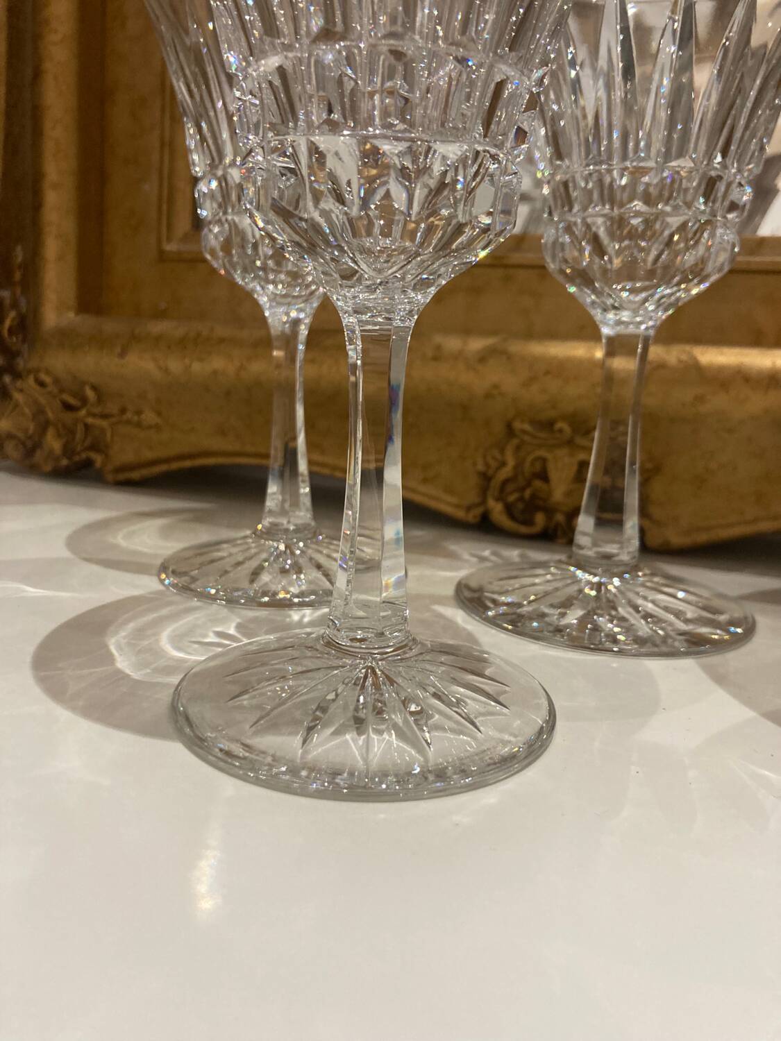 4 Villeroy & Boch crystal stemmed glasses