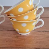 Set of 6 Digoin confetti coffee cups