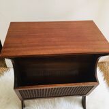 Magazine holder with tablet and canning