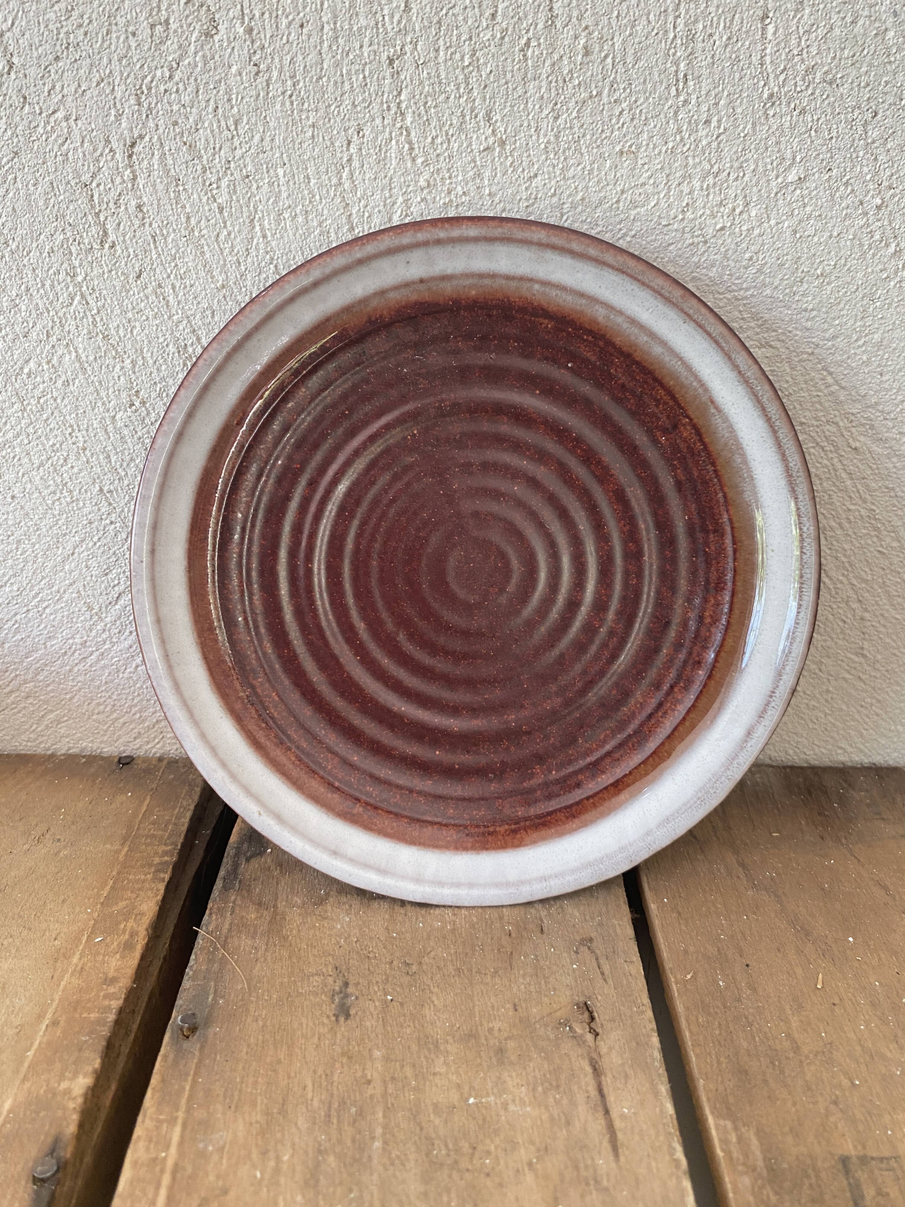 Set of 15 cm ceramic bread plates