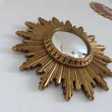 Golden Sun witch miror 60s 70s 30x30cm