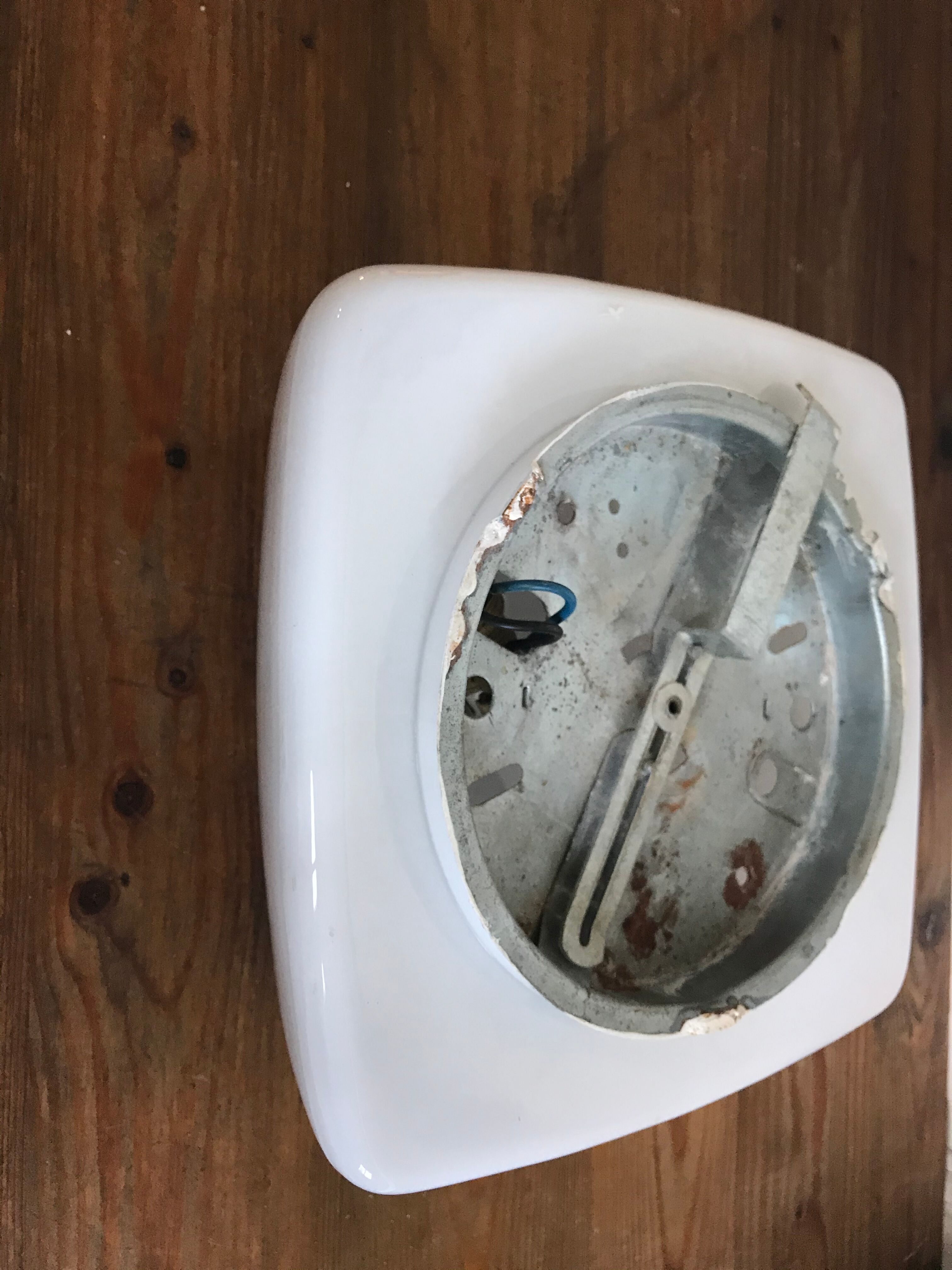 Vintage square opaline sconce