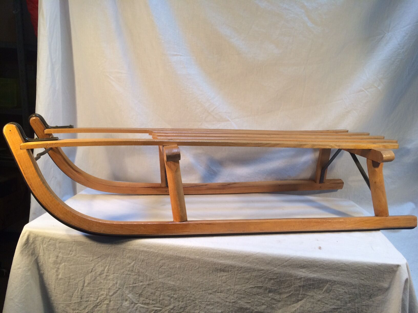 Traditional vintage wooden sled