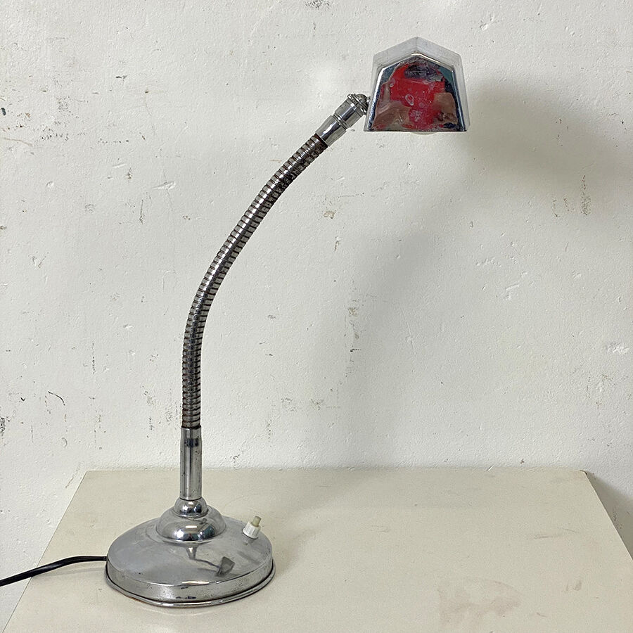 Desk lamp vintage chrome 50's