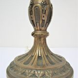 Patinated bronze lamp neo classic vintage style