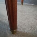 Louis XVI style hot water bottle table in walnut and mahogany