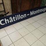 Enamelled Paris metro plate