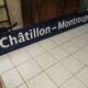 Plaque de métro Paris émaillée