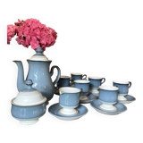 Service a the gres anglais denby england 12 bleu pale et blanc modele castille