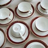 Coffee service earthenware Digoin Sarreguemines