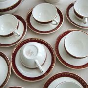 Coffee service earthenware Digoin Sarreguemines