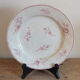 Assiette plate Lunéville KG du service Saxe rose en Terre de Fer