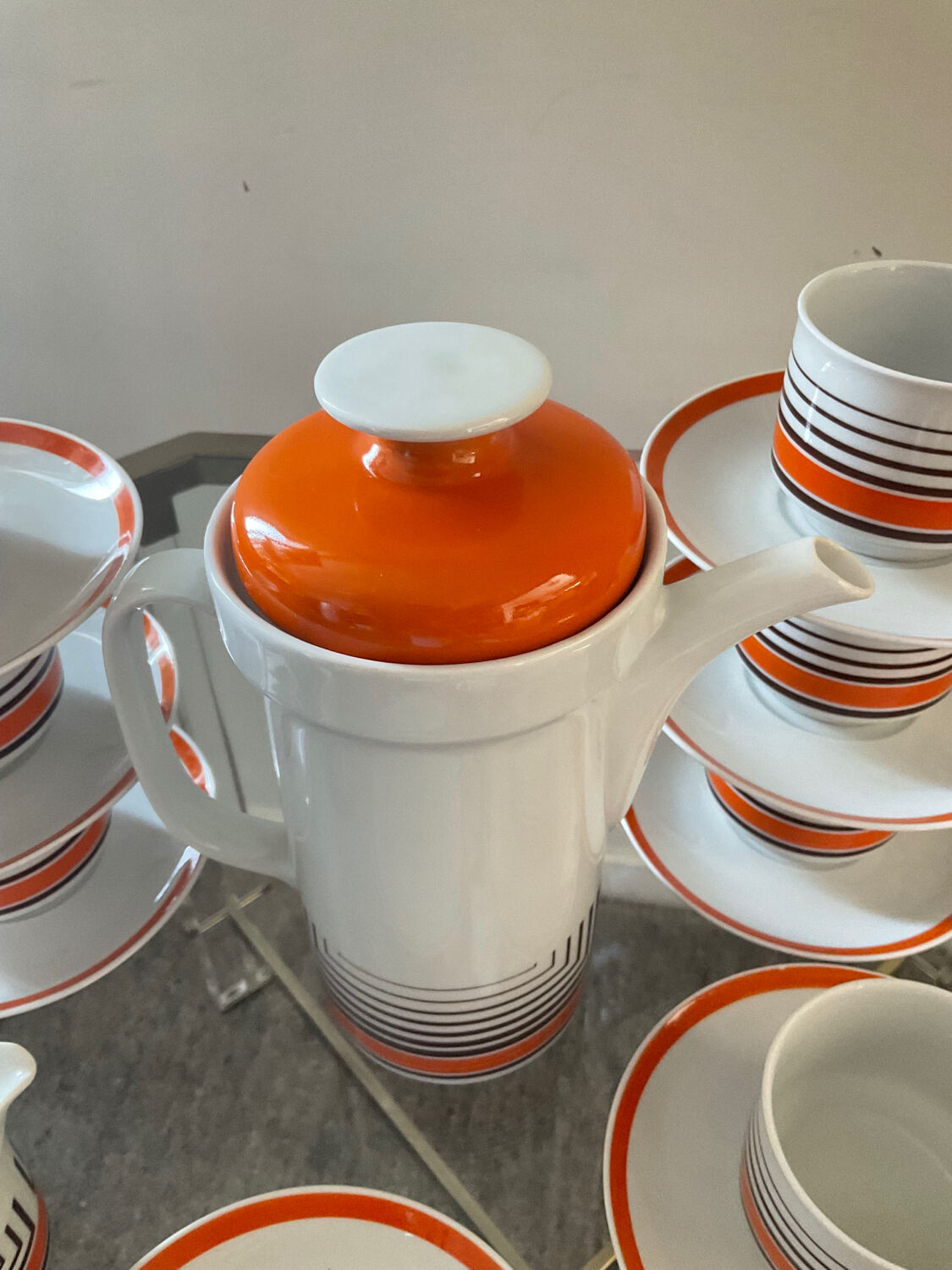 Vintage West Germany Bavaria porcelain coffee service 70s
