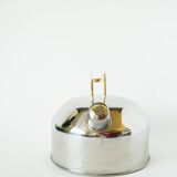bouilloire en inox chrome & doré, 1970