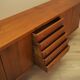 Teak sideboard with sliding doors, Denmark, 1960s