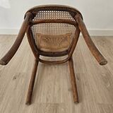 Vintage Thonet chair, wood and caning, no. 221.