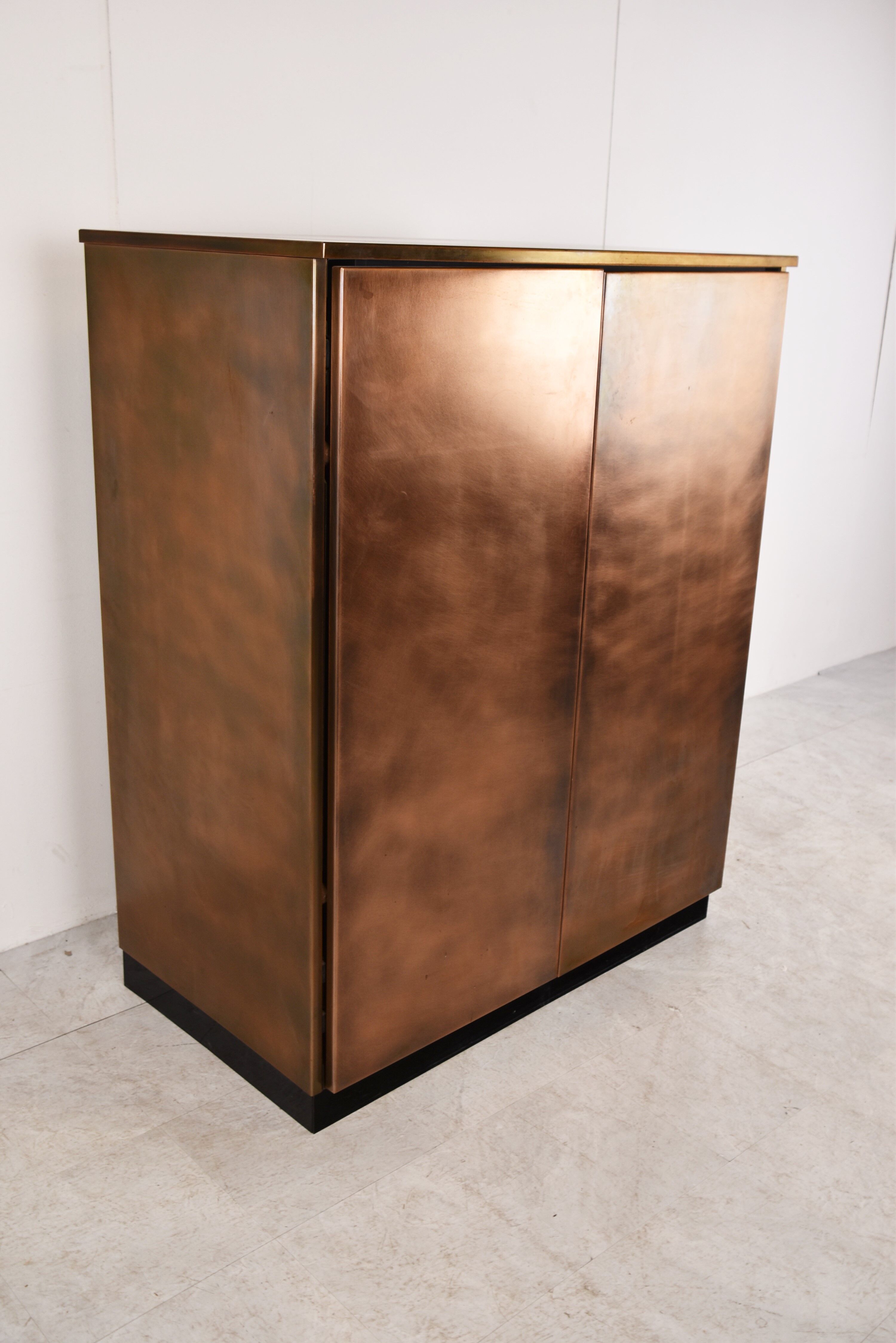 Vintage  belgochrom bar cabinet, 1980s