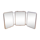 Miroir de barbier triptyque