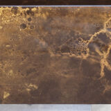 Set of low tables solar flare pattern by Guy Lefevre for Roset line