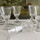 6 antique aperitif wine glasses in crystal "Caton" Saint Louis