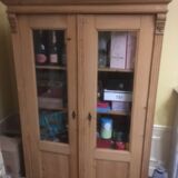 Pine library cabinet