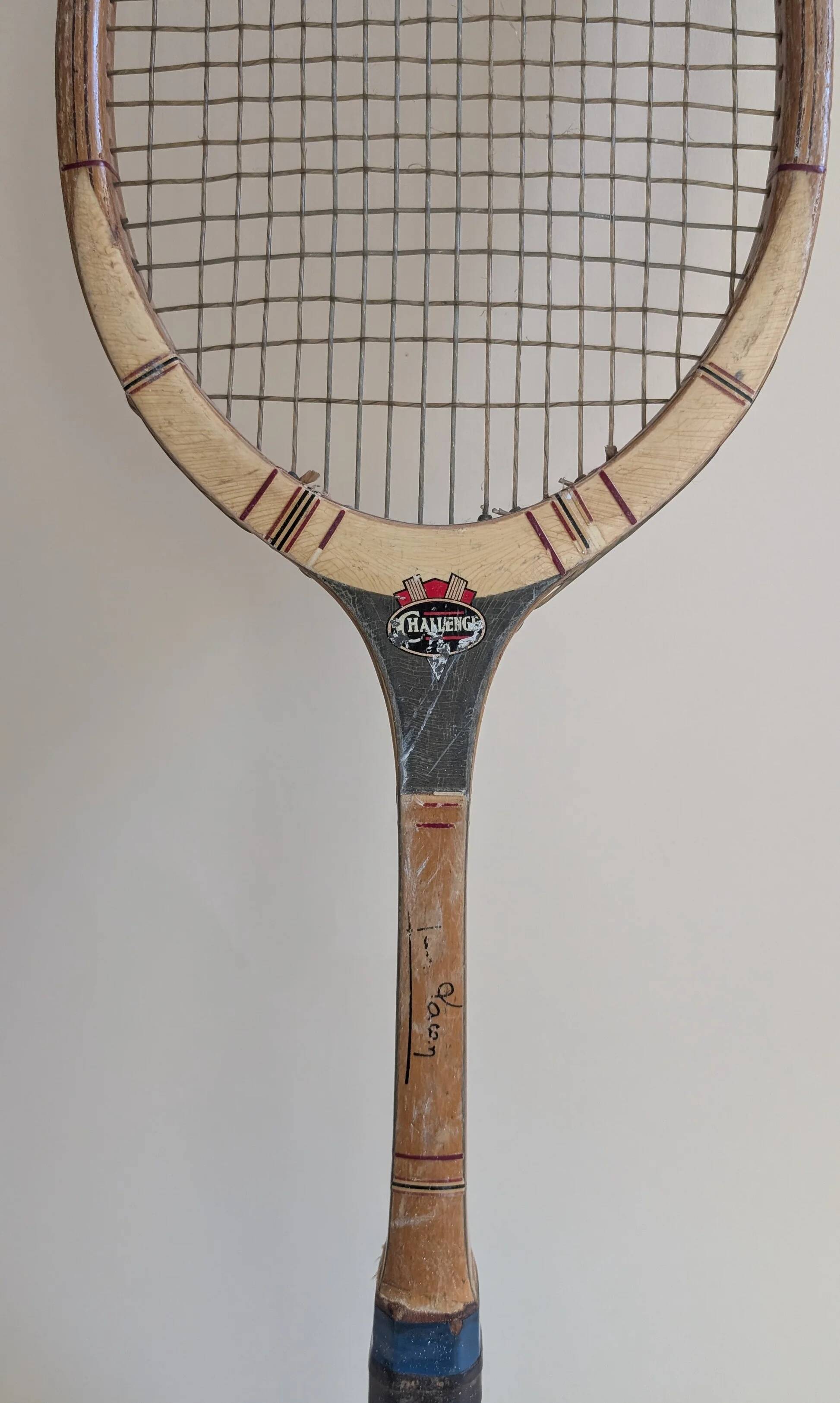 Raquette de tennis vintage