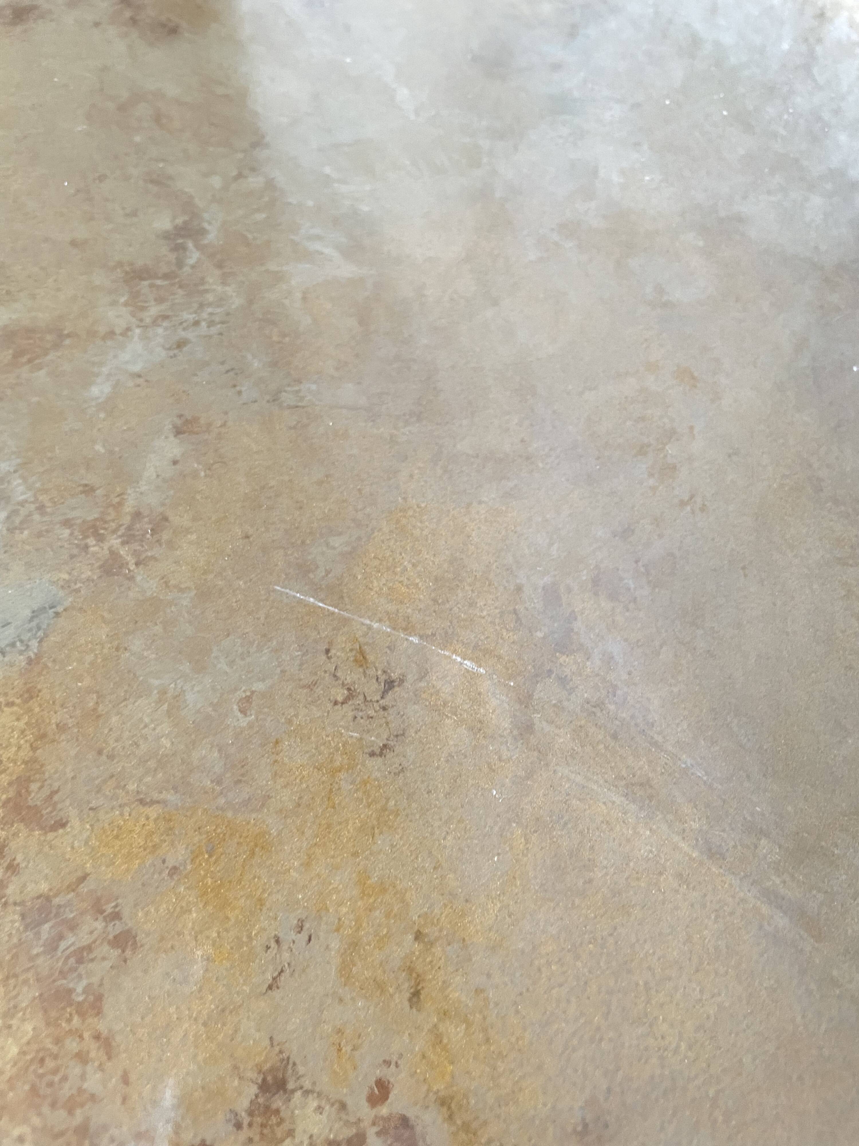 Vintage dessert stand in glass and brass