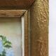 Set of 2 paintings bouquets of flowers with golden frame (signed Morgan)