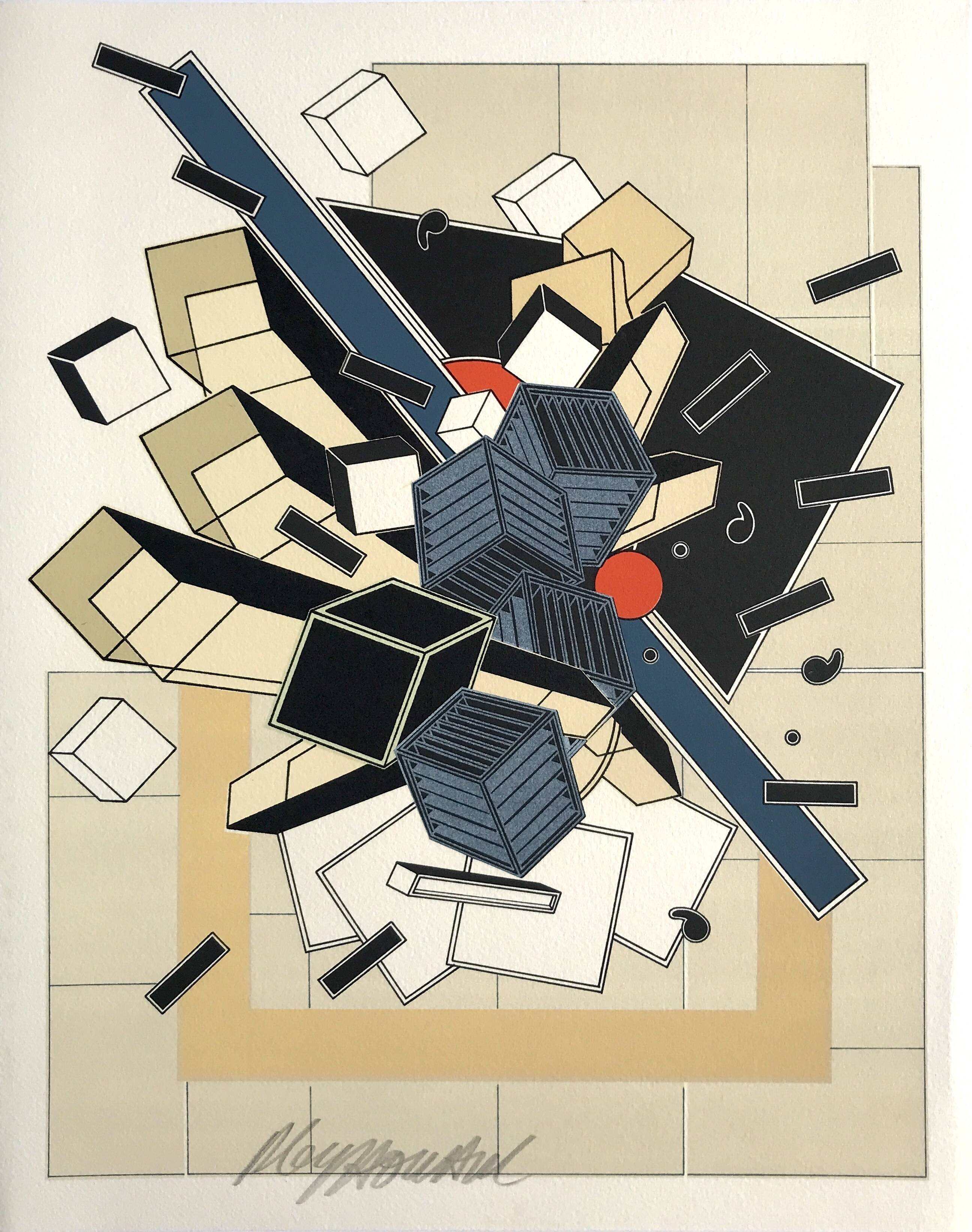 Alain le yaouanc, water, 1978. original lithograph signed in pencil.