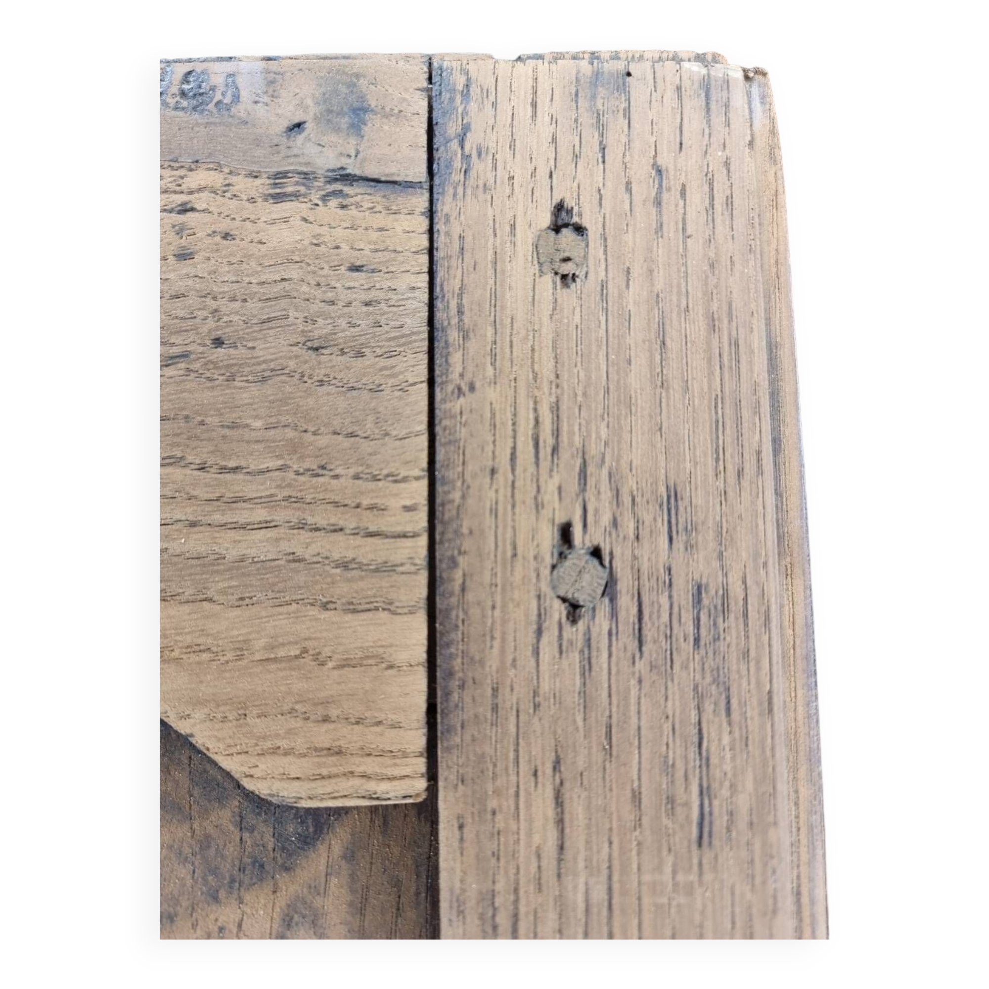 Hand-carved French rustic wardrobe