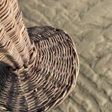 Hand-woven rattan vase