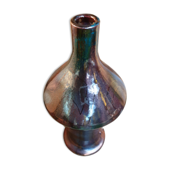 Vase Ceramics lamp foot Vallauris signed J Milazzo