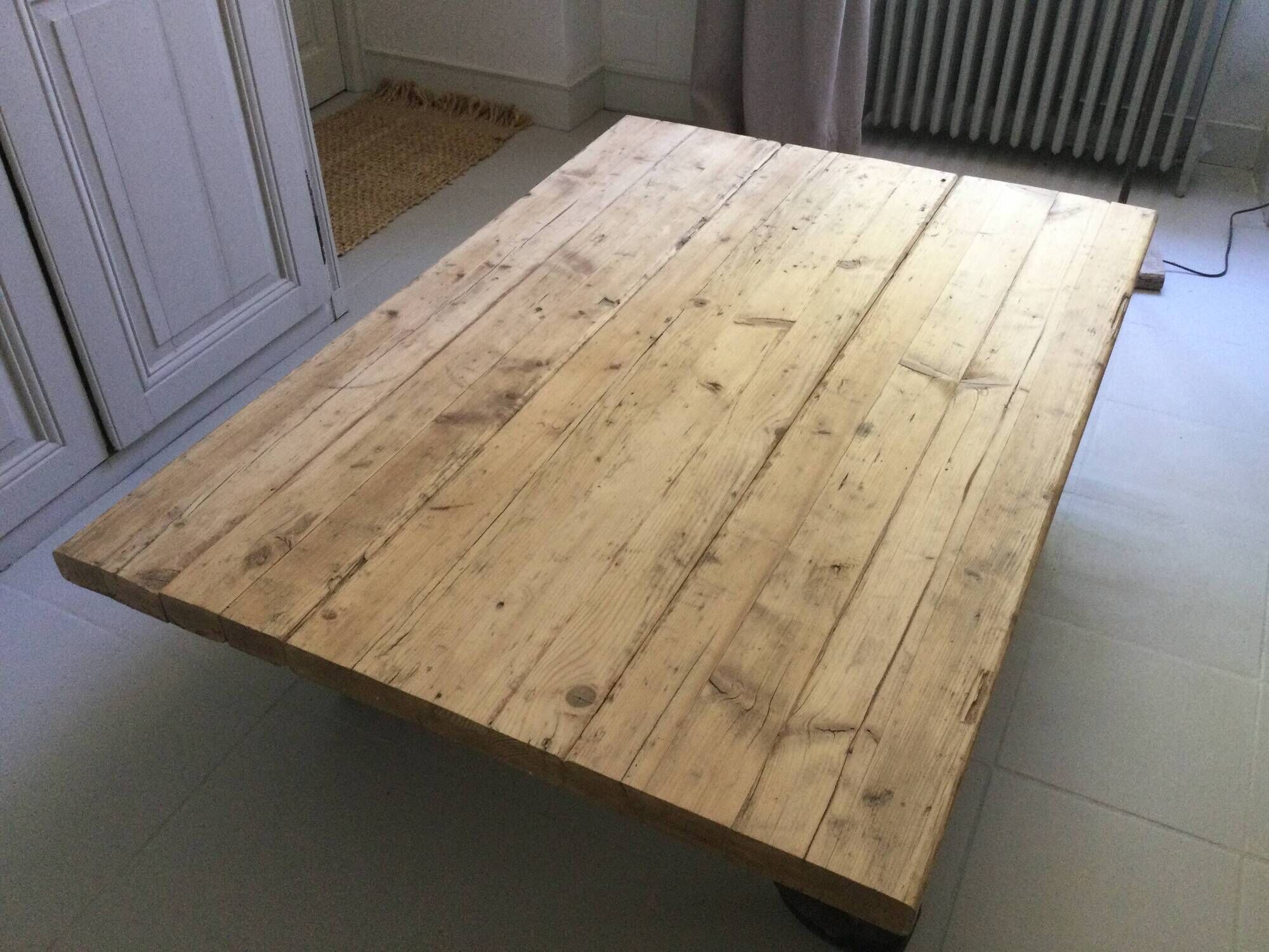 Coffee table on wheels