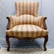 Fauteuil bergère style Louis XV