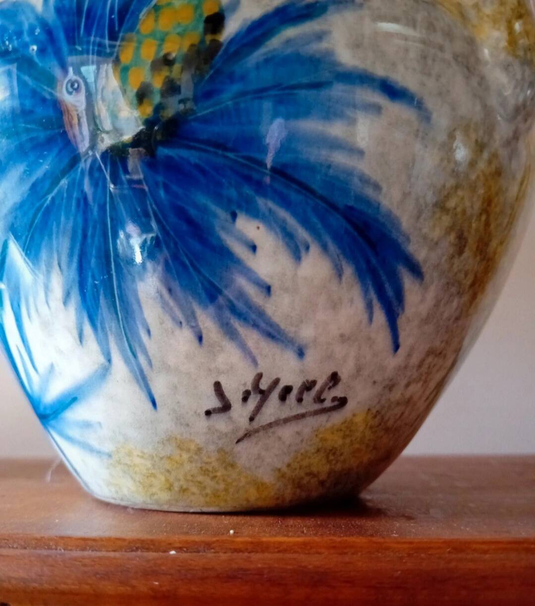 Blue Thistle Pitcher